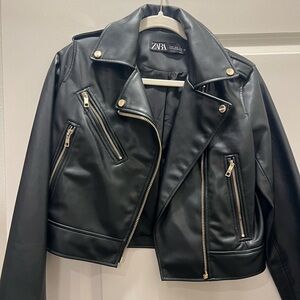Zara leather jacket